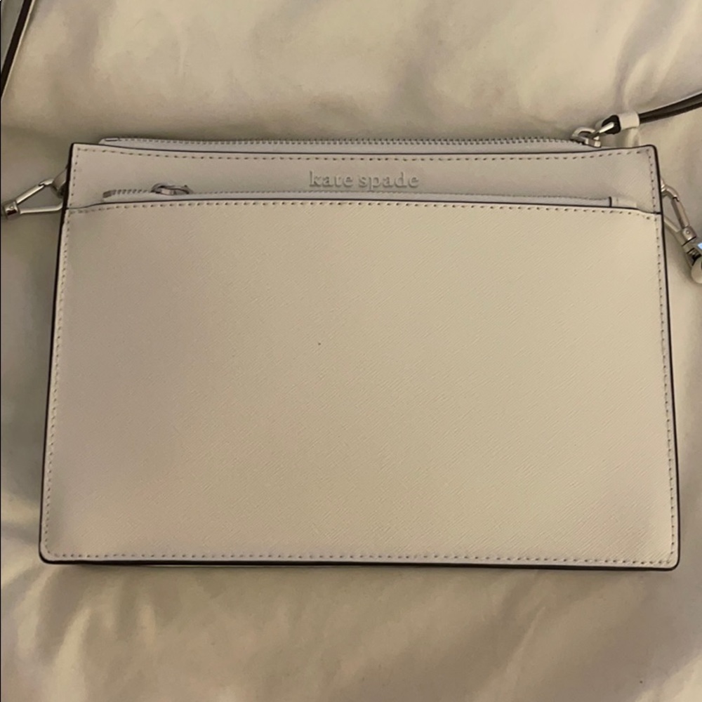 white kate spade crossbody